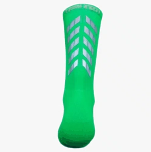 Meia Ciclismo Fabrica De Meias FMCL60 Refletiva Verde Tam 34/39