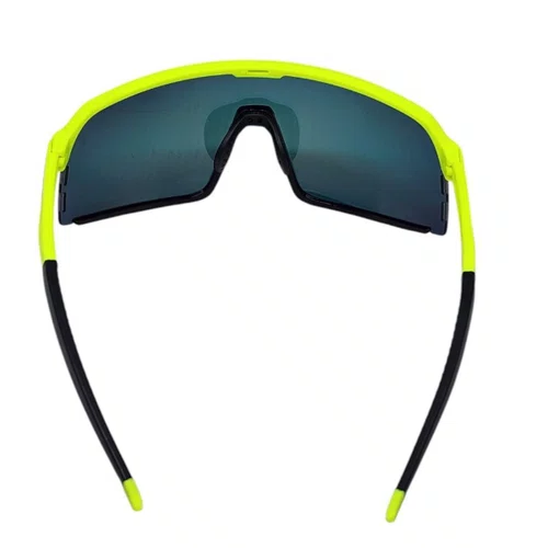 Oculos Ciclismo Elleven QX559 UV400 Amarelo e Lente Fumê