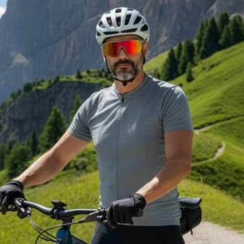 Óculos Ciclismo Mattos Racing UV Branco com Lente Espelhada