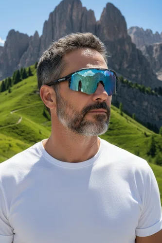 Oculos Ciclismo Rockbros SP297 Polarizada Preto com Lente Espelhada Azul