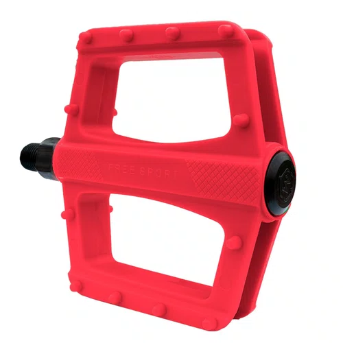 Pedal Nylon Free Sport Metalciclo Vermelho 9/16 Rosca Grossa