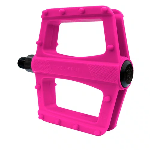 Pedal Nylon Free Sport Rosa Metalciclo 9/16 Rosca Grossa