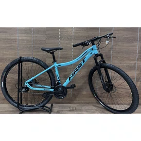 Bicicleta First Aro 29 Smitt 21v Feminina Freio Disco Azul Claro Tam 15,5