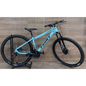 Bicicleta First Aro 29 Smitt 21v Freio Disco Azul Claro tam 15,5