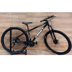 Bicicleta First Aro 29 Smitt 21v Freio Disco Grafite com Prata Tam 15,5