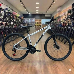 Bicicleta First Aro 29 Smitt 21v Freio Disco Preto com Prata tam 15,5