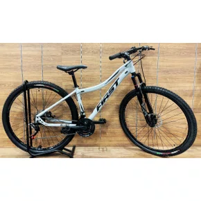 Bicicleta First Aro 29 Smitt Feminina 21v Freio à Disco Cinza com Preto Tam 15,5