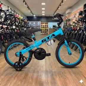 Bicicleta GTA aro 16 Infantil Azul com Preto