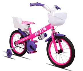 Bicicleta GTA aro 16 Infantil Pink Lemon Rosa