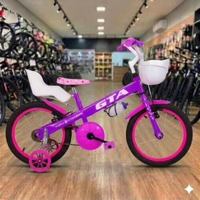 Bicicleta GTA Aro 16 Infantil Purple Flower