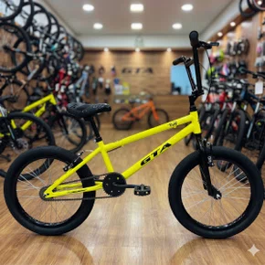 Bicicleta GTA Aro 20 BMX Flip Amarelo com Preto