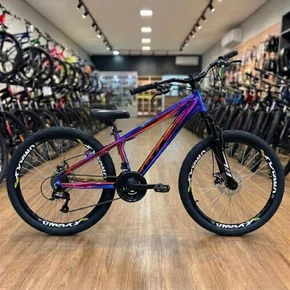 Bicicleta GTA Aro 26 Rebel Freeride 21v Freio à Disco Camaleão