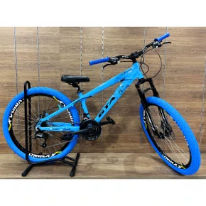 Bicicleta GTA Aro 26 Rebel Freeride 21v Freio Disco Azul Tam 13,5