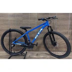 Bicicleta GTA Aro 29 Start 21v Freio Disco Azul com Branco Tam 17