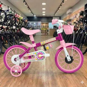 Bicicleta Nathor Aro 12 Flower Rosa