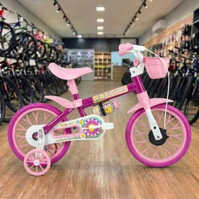 Bicicleta Nathor Aro 12 Flower Rosa