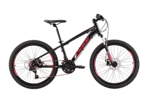 Bicicleta Oggi Aro 24 Hacker 21v Freio a Disco Preto com Vermelho