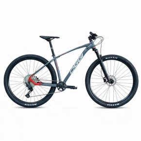Bicicleta Oggi Aro 29 7.2 Deore 12v Grafite com Vermelho e Cinza Tam 17