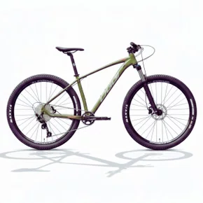 Bicicleta Oggi Aro 29 7.2 Deore 12v Verde com Verm e Cinza tam 15,5