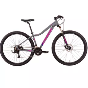 Bicicleta Oggi Aro 29 Float Sport 21v Freio Disco Grafite com Pink e Azul