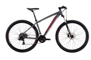 Bicicleta Oggi Aro 29 Hacker Sport 21v Grafite Vermelho e Preto Tam 19