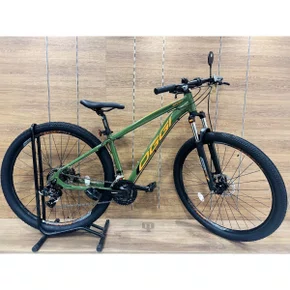Bicicleta Oggi Aro 29 Hacker Sport 21v Verde com Laranja e Preto Tam 19