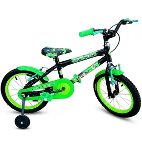 Bicicleta Wendy aro 16 Masc Preto com Verde