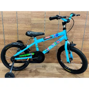 Bicicleta Wendy Aro 16 Masculino Azul Bebê com Preto