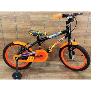 Bicicleta Wendy Aro 16 Masculino Preto com Laranja