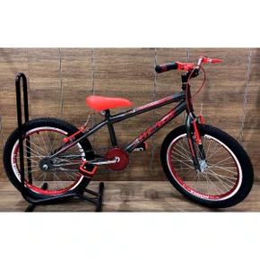 Bicicleta Wendy Aro 20 Masculino Grafite com Vermelho