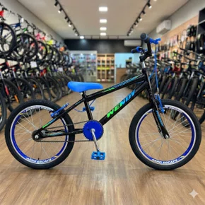 Bicicleta Wendy Aro 20 Masculino Preto com Azul
