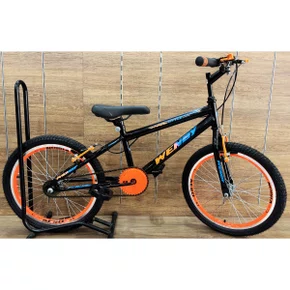 Bicicleta Wendy Aro 20 Masculino Preto com Laranja