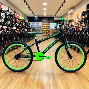 Bicicleta Wendy Aro 20 Masculino Preto com Verde