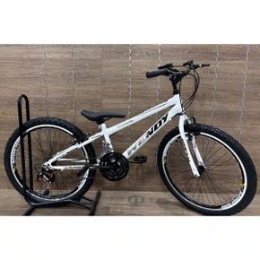 Bicicleta Wendy Aro 24 18M Rebaixado Branco com Preto