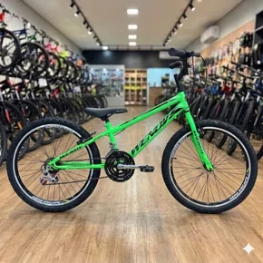 Bicicleta Wendy Aro 24 18M Rebaixado Verde Neon
