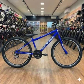 Bicicleta Wendy Aro 26 18 Marchas Rebaixado Azul