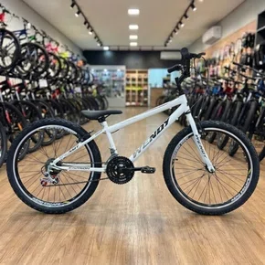 Bicicleta Wendy Aro 26 18 Marchas Rebaixado Branco com Preto