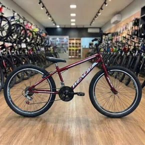 Bicicleta Wendy Aro 26 18 Marchas Rebaixado Vermelho