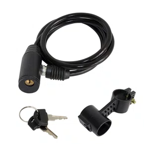 Cadeado Chave Fino com Suporte e 2 chaves 6mmx1000mm]