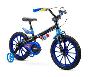 Bicicleta Nathor Aro 16 Tech Boys Preto com Azul