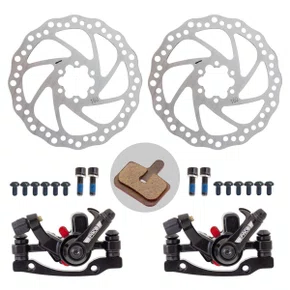 Kit Freio a Disco Paco Mecânico com Rotor Tras e Diant