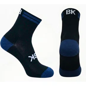 Meia Ciclismo Fabrica De Meias FMCL013 Bk Preto Com Azul Tam 34/39