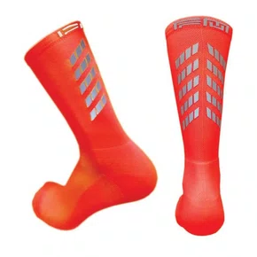 Meia Ciclismo Fabrica De Meias FMCL54 Refletiva Laranja Tam 34/39