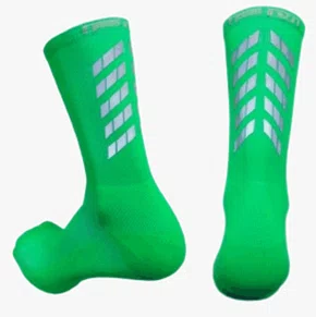 Meia Ciclismo Fabrica De Meias FMCL60 Refletiva Verde Tam 34/39