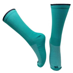 Meia Ciclismo Meias e Meias Castel Turquesa com Preto