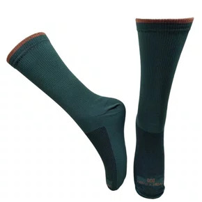 Meia Ciclismo Meias e Meias Castel Verde Militar com Laranja