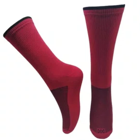 Meia Ciclismo Meias e Meias Castel Vermelho com Preto
