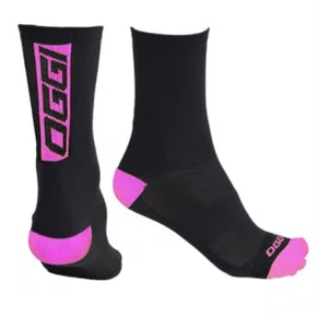 Meia Ciclismo Oggi Preto com Rosa Tam 35/39