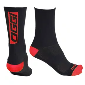 Meia Ciclismo Oggi Preto com Vermelho Tam 35/39