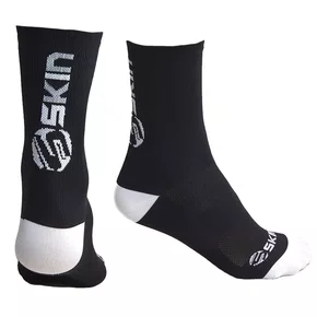 Meia Ciclismo Skin Preto/Branco 35/39